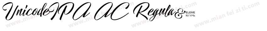 UnicodeIPA_AC Regula字体转换